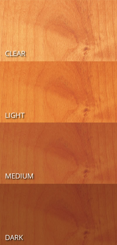 Alder Wood Stain Chart