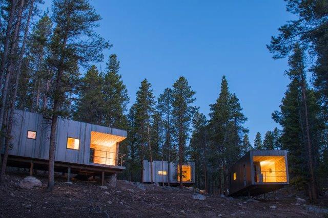 cabins in woods