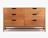 The six-drawer Forde Widebody dresser in cherry by Chicago-based 57st. Design.