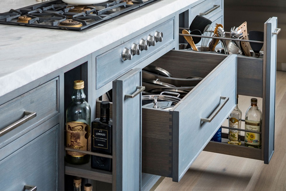 Kitchen Storage Cabinets Multilevel Household POTS and Pans