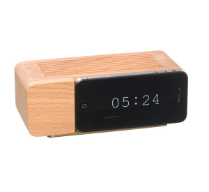 wood alarm clock