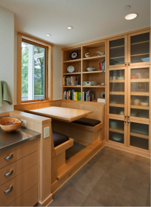 All the woodwork in this Snoqualmie, WA, kitchen by Thielsen Architects is clear-finish maple. Photograph by Art Grice