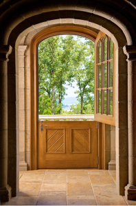 Modern hardware ensures that unlike their 17th-century forebears, today’s Dutch doors not only function smoothly and reliably but are also weather- and draft-proof. 