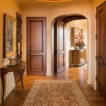 Alder doors in the entry hall of a house in Minneapolis by Choice Wood Company, photograph by Troy Thies