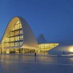 The Heydar Aliev Center in Baku, Azerbaijan, designed by architect Zaha Hadid. Photo by Hufton + Crow 