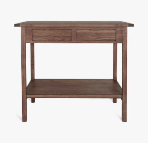 Kaufmann Kitchen Island in black walnut.